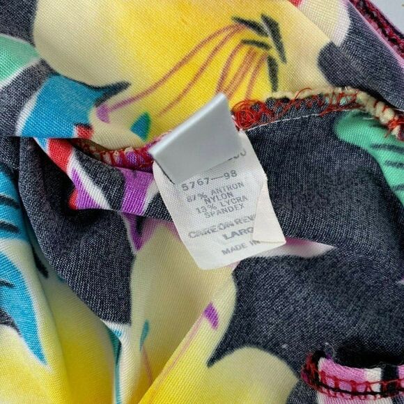 Vintage 80s Nicole Wise One Piece Swimsuit L Red - Picture 8 of 8